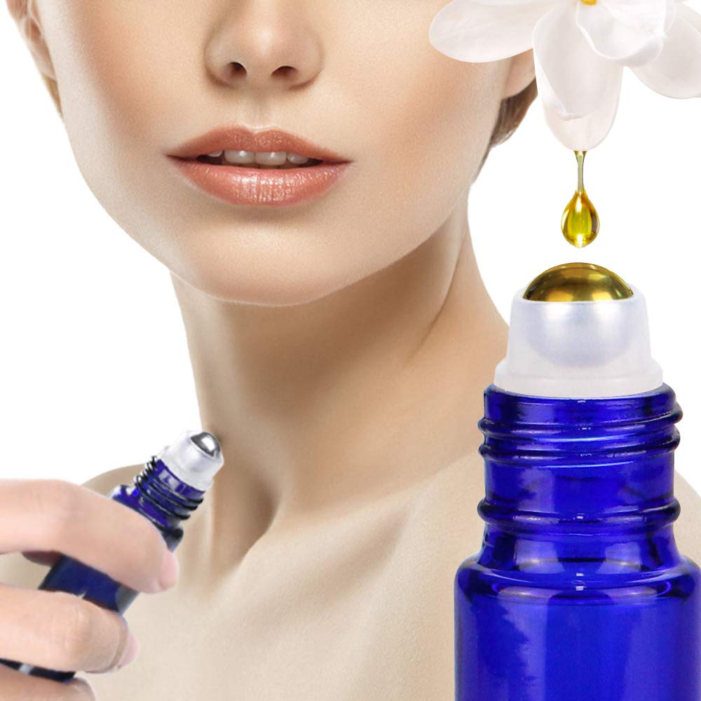 Glass Spray Bottle Kit×10 (2×16 oz, 2×4 oz, 6×2 oz), 9×10 ml Roller Bottles, Anti UV, Multi Size