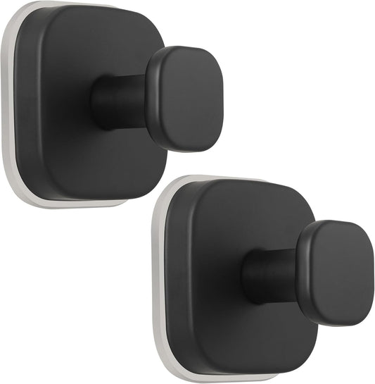 Suction Cup Hooks for Shower - Reusable No-Drill Mounting - Hooks for Towels, Robes & Loofah on