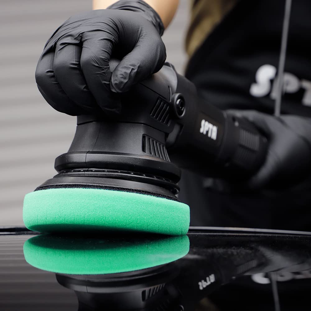 Green Heavy Cut Pad, 3Pc 5 Inch Buffing Polishing Pads for 125mm Backing Plate Compound Buffing