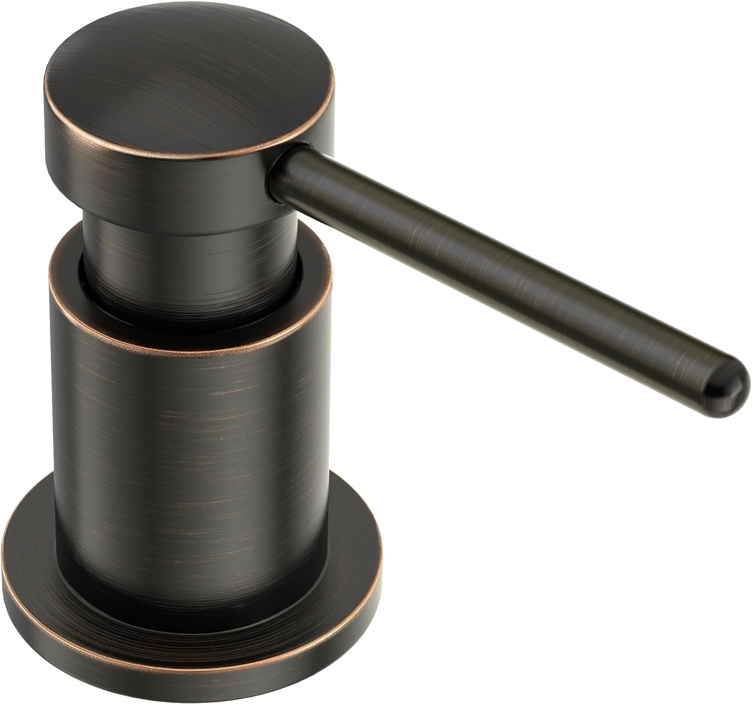 Lava Odoro Bronze Soap Dispenser for Kitchen Sink, Modern Brass Built in Countertop Pump Dispenser