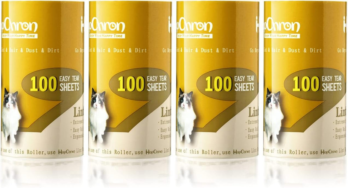 Extra Sticky Lint Roller Refills Only, Total 400 Easy Tear Sheets, Insert Tube Measures 1.5" and