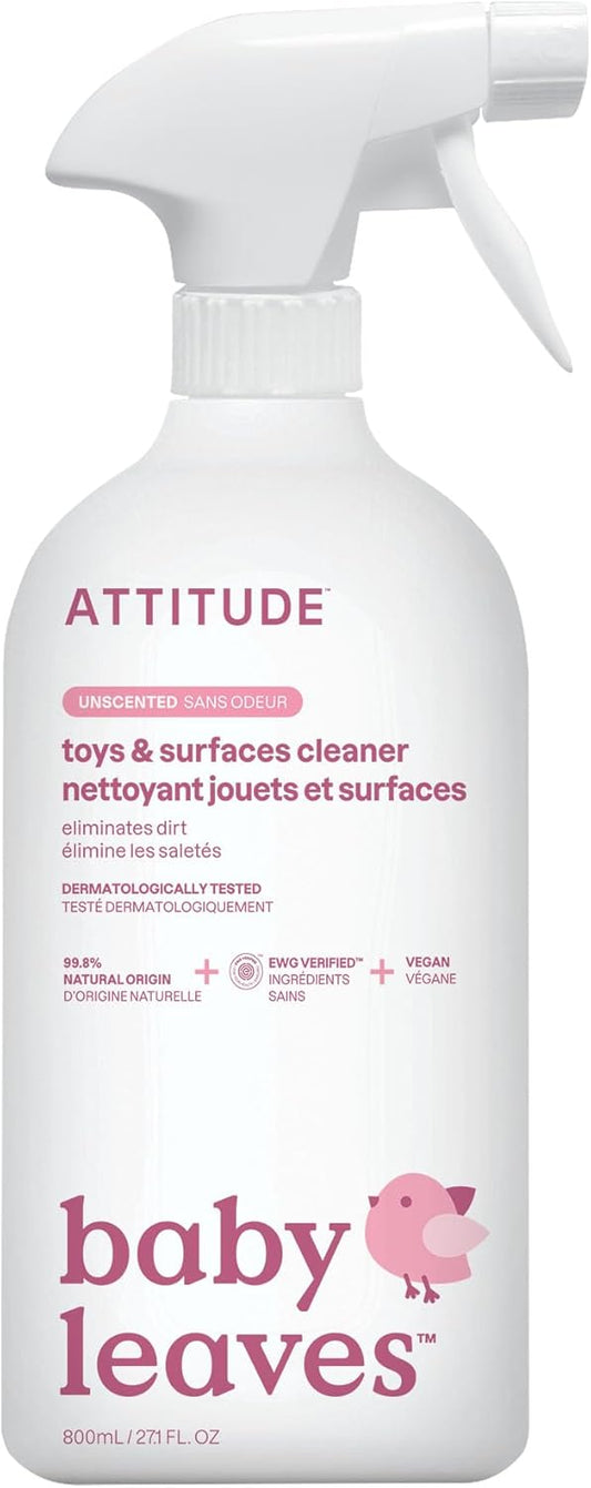 ATTITUDE Toy and Surface Cleaner, EWG Verified Multi-Surface Products, Vegan, Naturally Derived