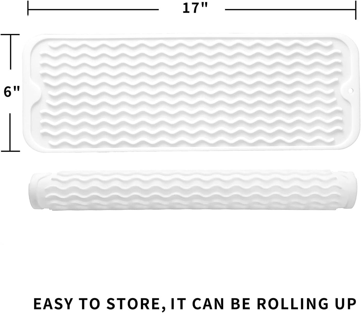 Silicone Dish Drying Mat for Multiple Usage,Easy clean,Eco-friendly,Heat-resistant Silicone Mat for