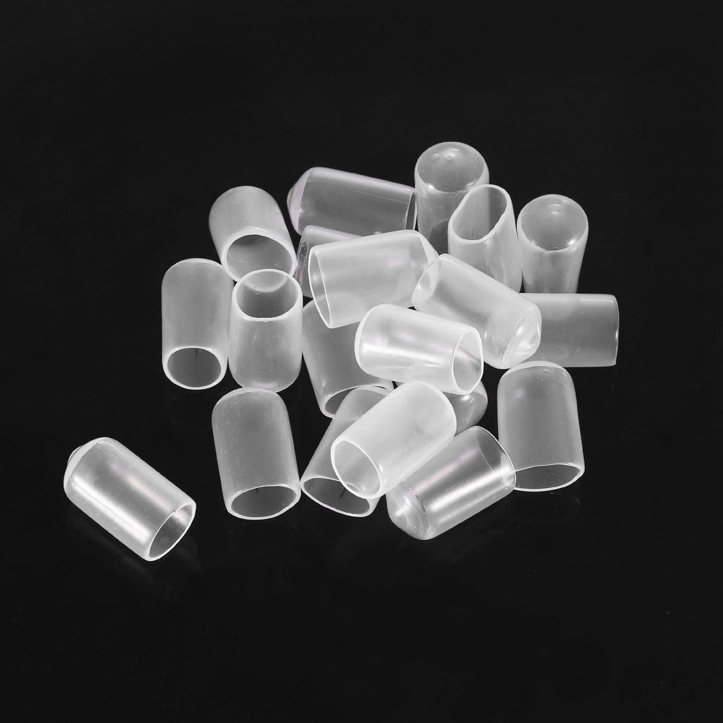 uxcell 20pcs Rubber End Caps 9mm ID Vinyl PVC Round Tube Bolt Cap Cover Screw Thread Protectors