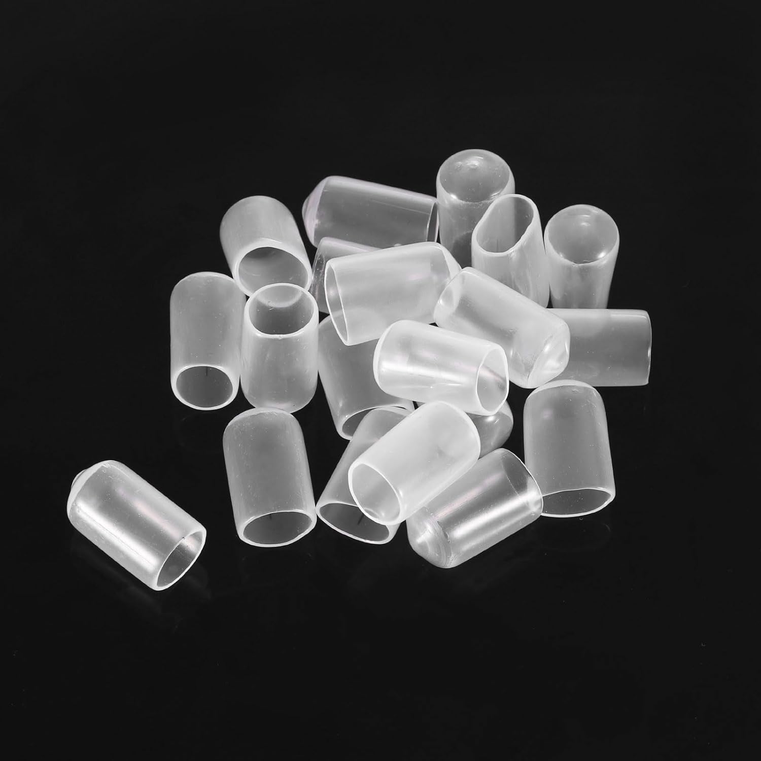 uxcell 20pcs Rubber End Caps 9mm ID Vinyl PVC Round Tube Bolt Cap Cover Screw Thread Protectors