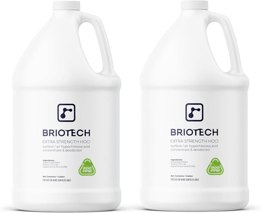 BRIOTECH Extra Strength HOCl Cleaner, 500 PPM Hypochlorous Acid Concentrate, ULV Foggers &