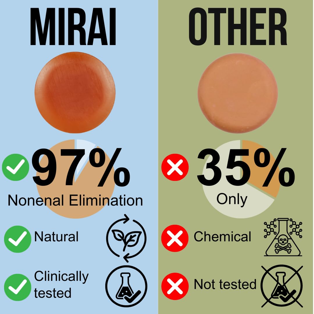 Mirai Clinical Persimmon Soap Bar with Lavender Scent - Japanese Persimmon Soap for Old People