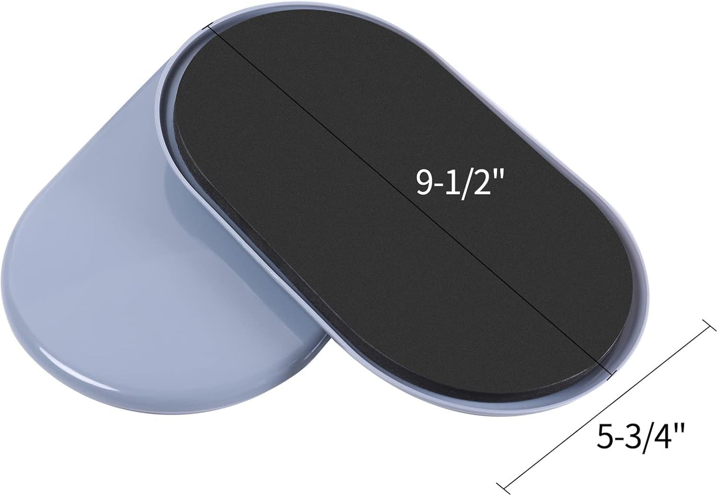 Reusable Large Furniture Movers Sliders for Carpet and Hardwood Floors-8 Pack 9-1/2" Oval Moving