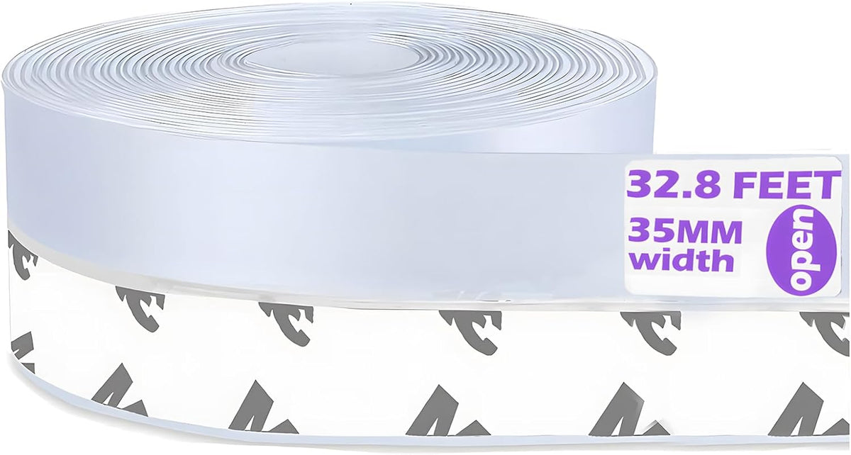 Weather Stripping Door Seal Strip for Gaps, Silicone Draft Stopper Adhesive Tape for Sliding Doors