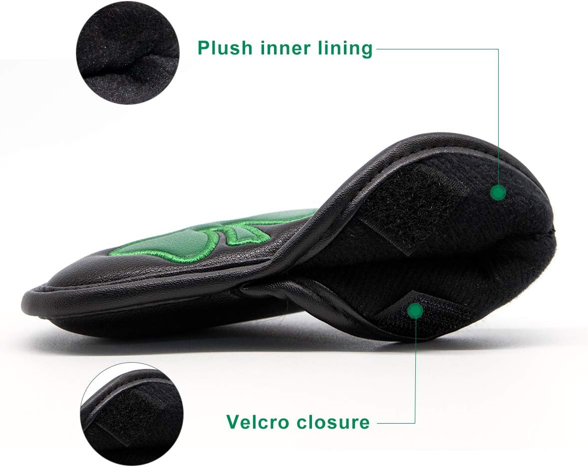 Golf Iron Covers Golf Iron Head Covers Leather Golf Iron Covers for Golf Clubs 10pcs Golf Iron