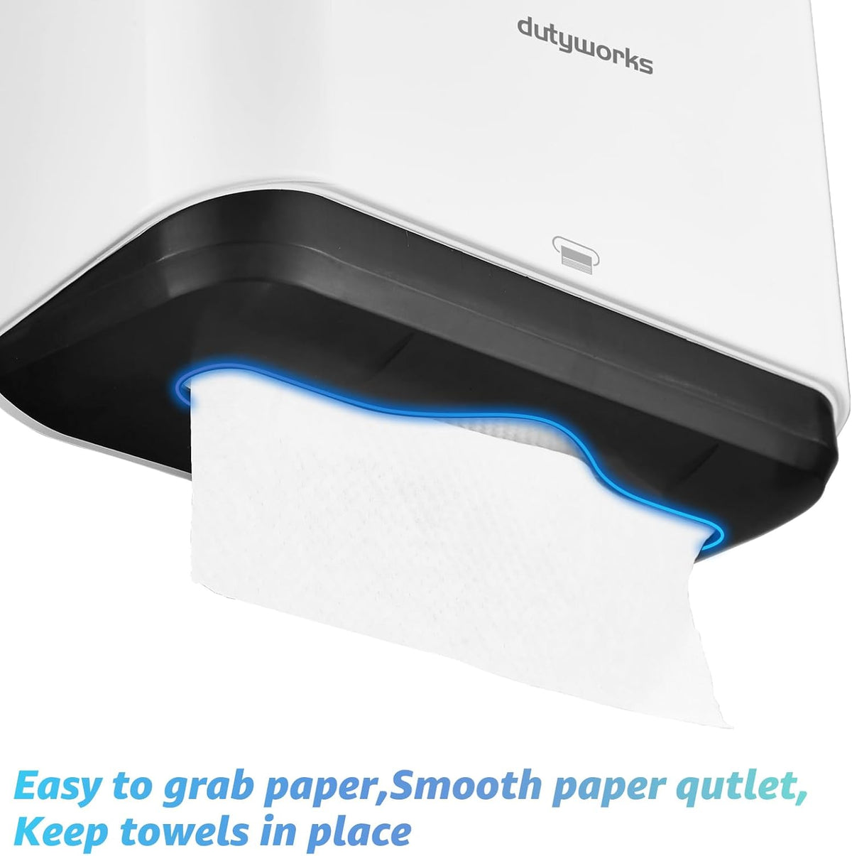 Paper Towel Dispenser Wall Mount, Multifold Paper Towel Holder Adhesive Hand Towel Dispenser for