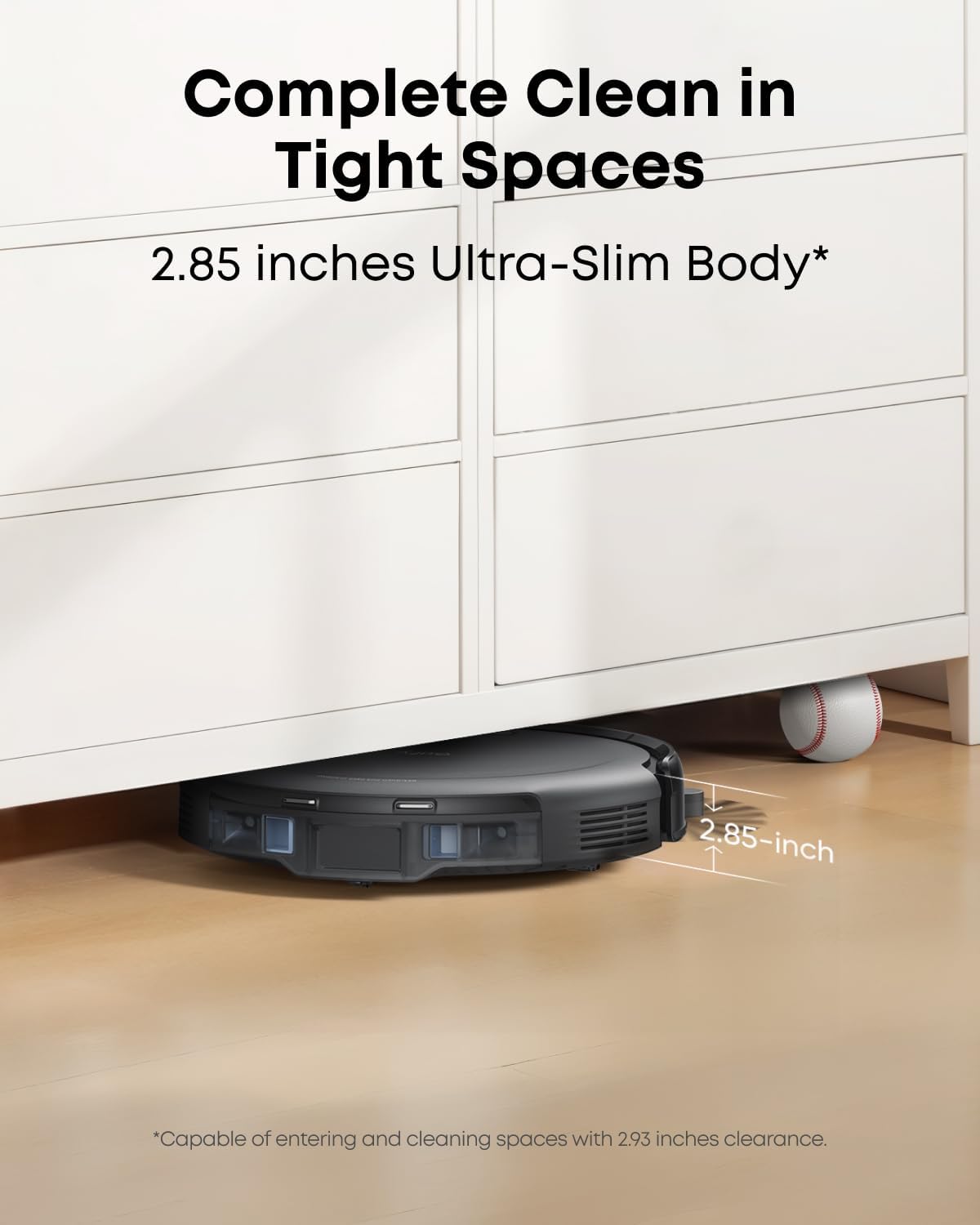 eufy C10 Robot Vacuum Self Emptying, 8 Weeks Hands Free, Advanced Smart Mapping with LiDAR