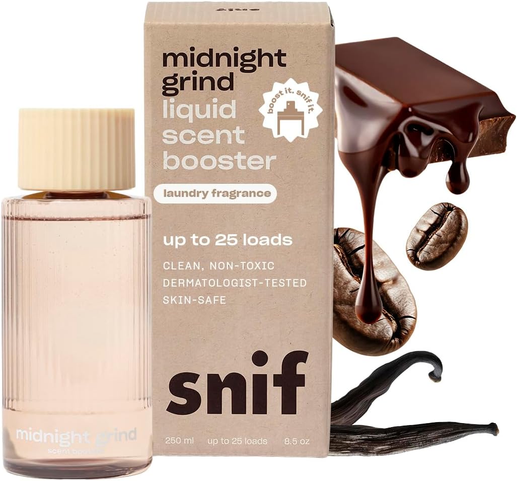 Snif Midnight Grind Scent Booster, Bold, Rich Espresso Scent, 25 Loads, Non-Irritating to Skin