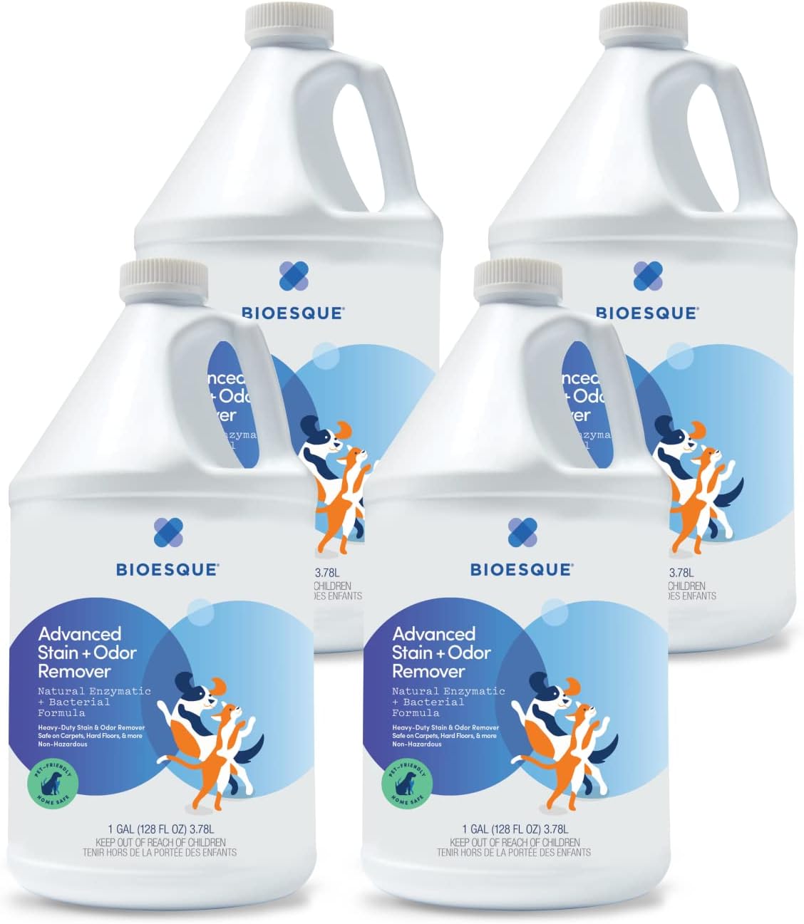 Bioesque Advanced Stain + Odor Remover, Pet-Friendly Natural Enzymatic & Bacterial Formula