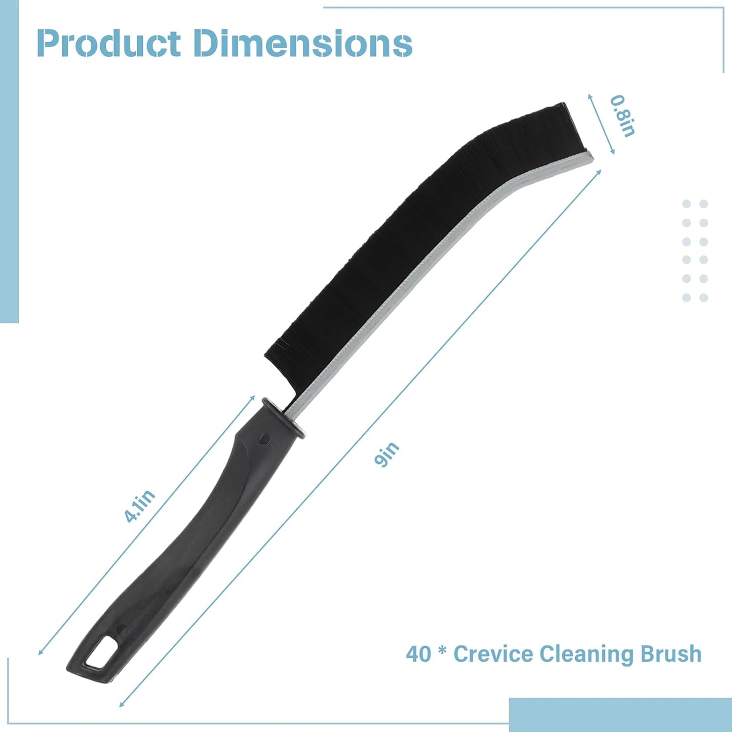 Crevice Cleaning Brush, 40 PCS Hard Bristled Crevice Cleaning Brush, Gap Cleaning Brush