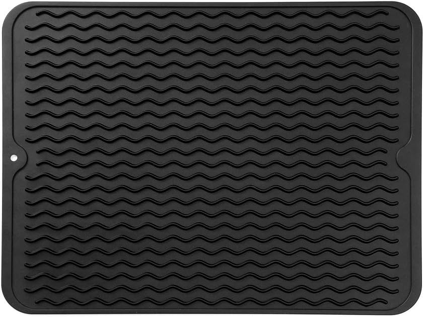 Silicone Dish Drying Mat for Multiple Usage,Easy clean,Eco-friendly,Heat-resistant Silicone Mat for