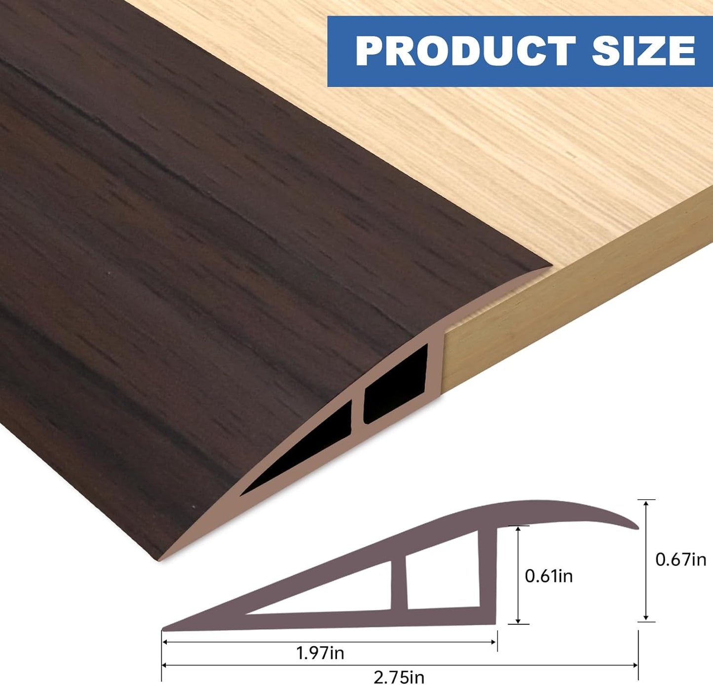 Vinyl Door Threshold Flooring Transition Strip Self Adhesive Carpet Edging Strip for Laminate