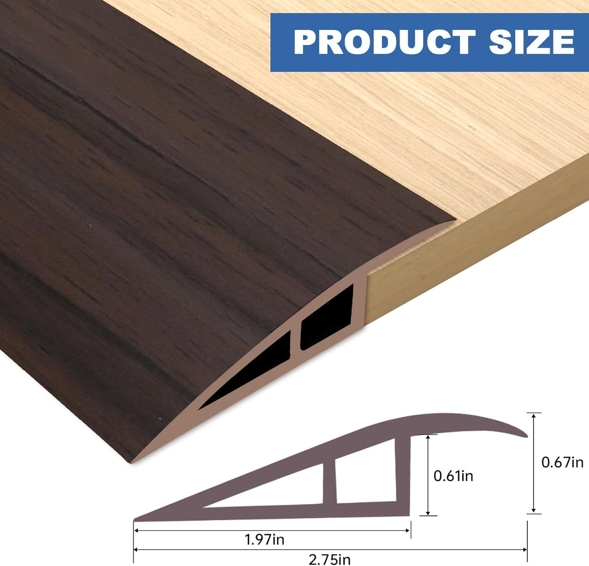 Vinyl Door Threshold Flooring Transition Strip Self Adhesive Carpet Edging Strip for Laminate