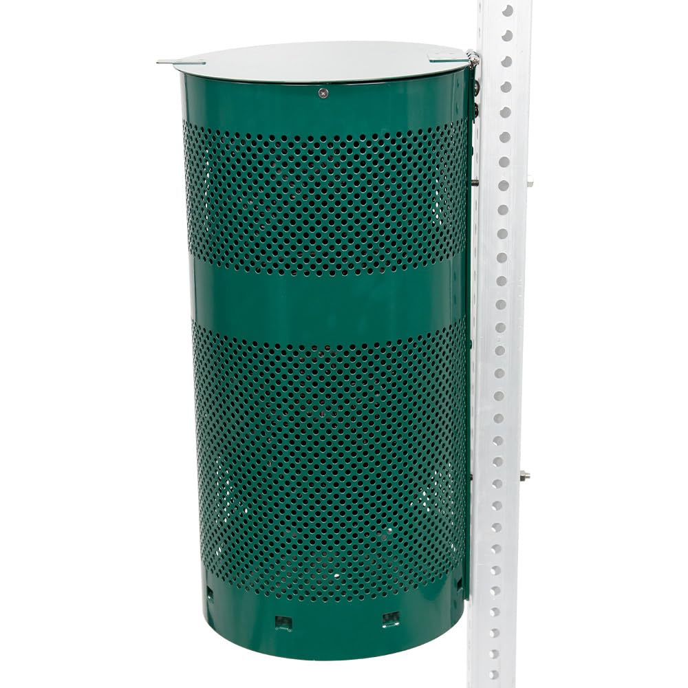 ZERO WASTE USA - The Sentry® Waste Can Gloss Green - 100% Rust-Free, Powder-Coated
