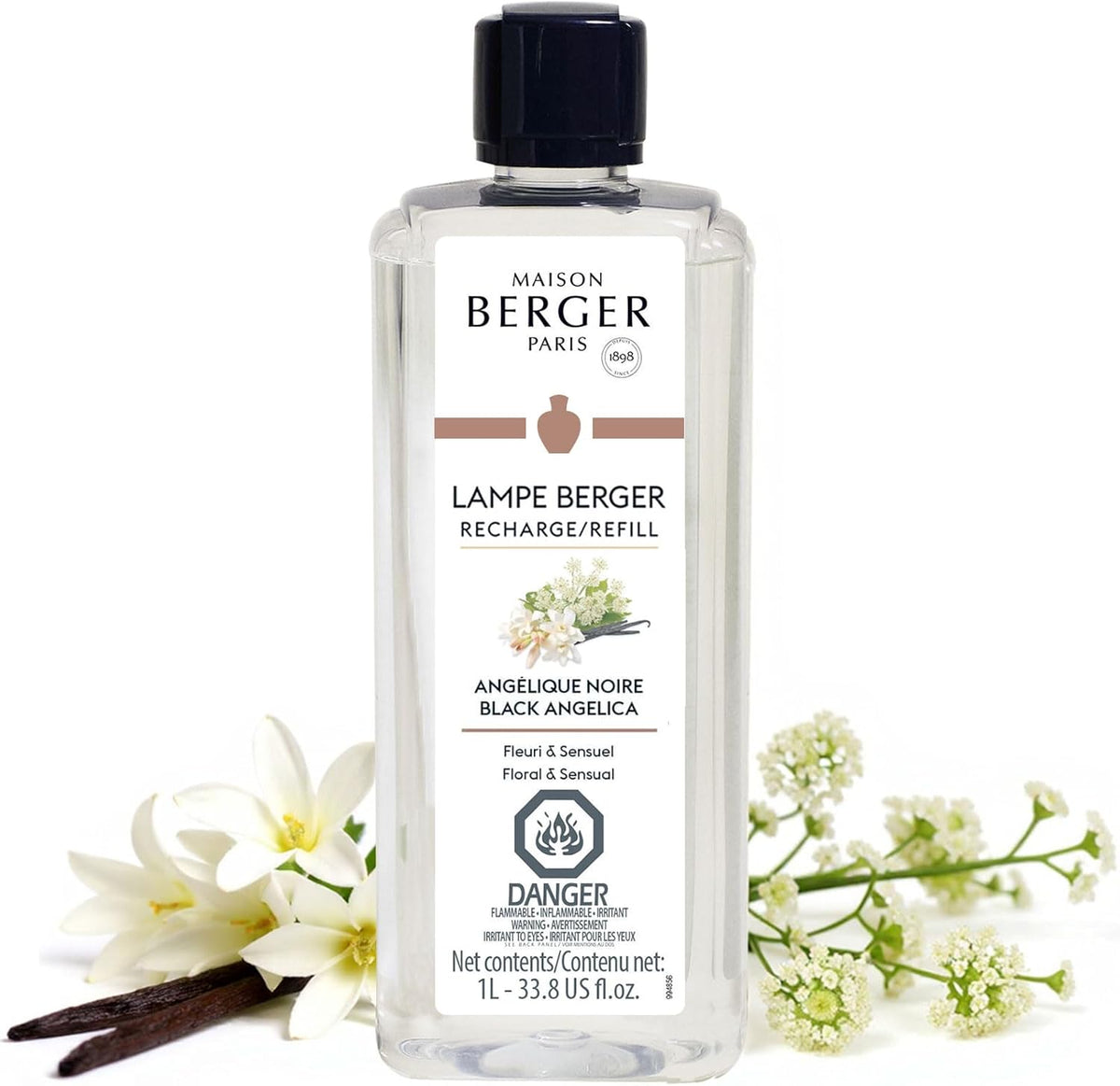 MAISON BERGER - Black Angelica - Lampe Berger Fragrance Refill for Home Fragrance Oil Diffuser