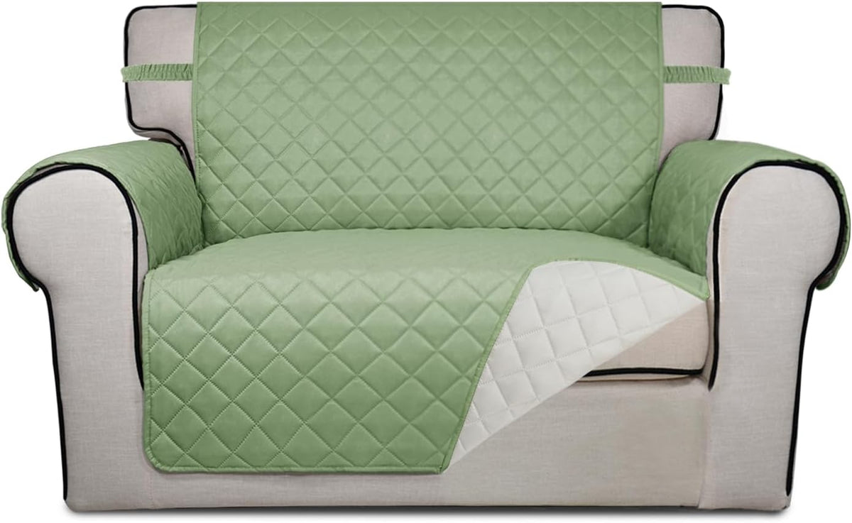 PureFit Reversible Quilted Sofa Cover, Water Resistant Slipcover Furniture Protector, Washable