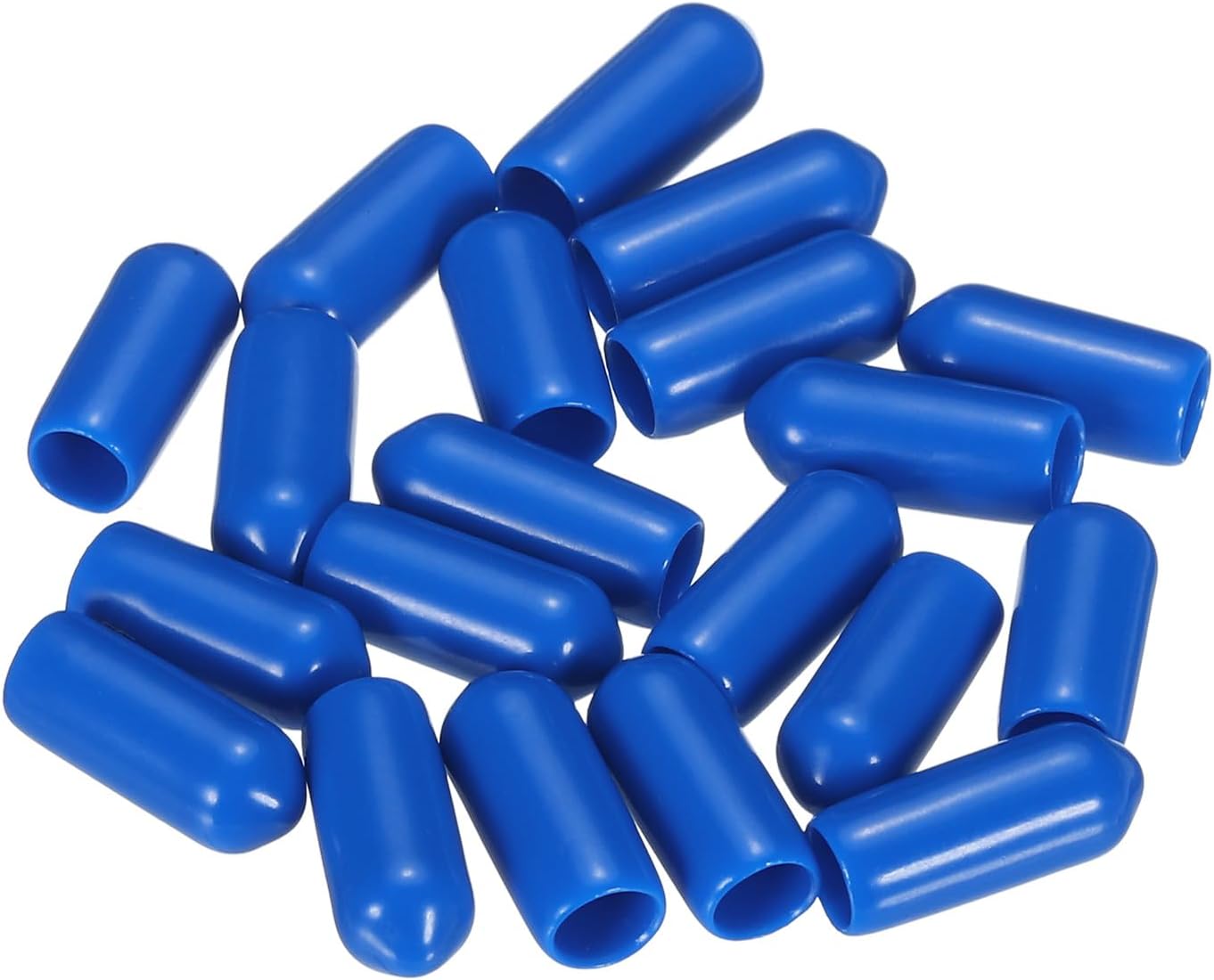 uxcell 20pcs Rubber End Caps 5.5mm ID Vinyl PVC Round Tube Bolt Cap Cover Screw Thread Protectors