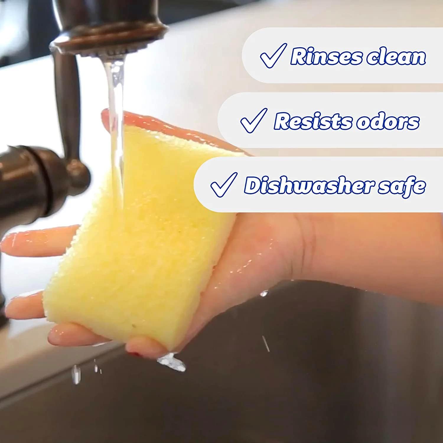 Scrub Daddy Sponge Daddy - Scratch-Free Multipurpose Kitchen & Dish Sponge - BPA Free & Made with