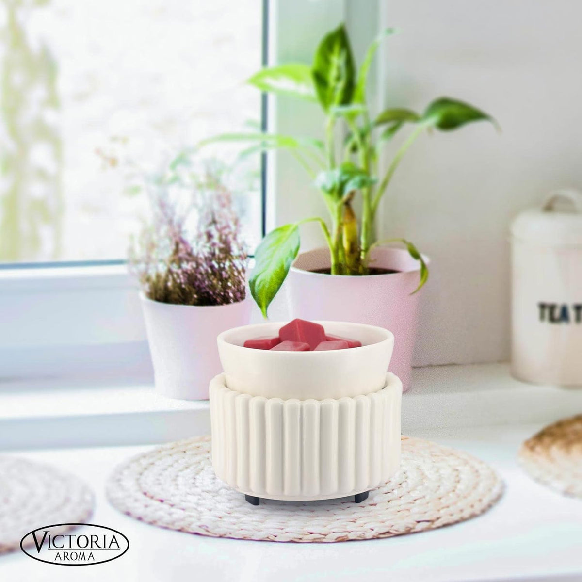 Ceramic Wax Melt Warmer 3-in-1 Candle Wax Warmer for Scented Wax Melter Electric Fragrance Wax