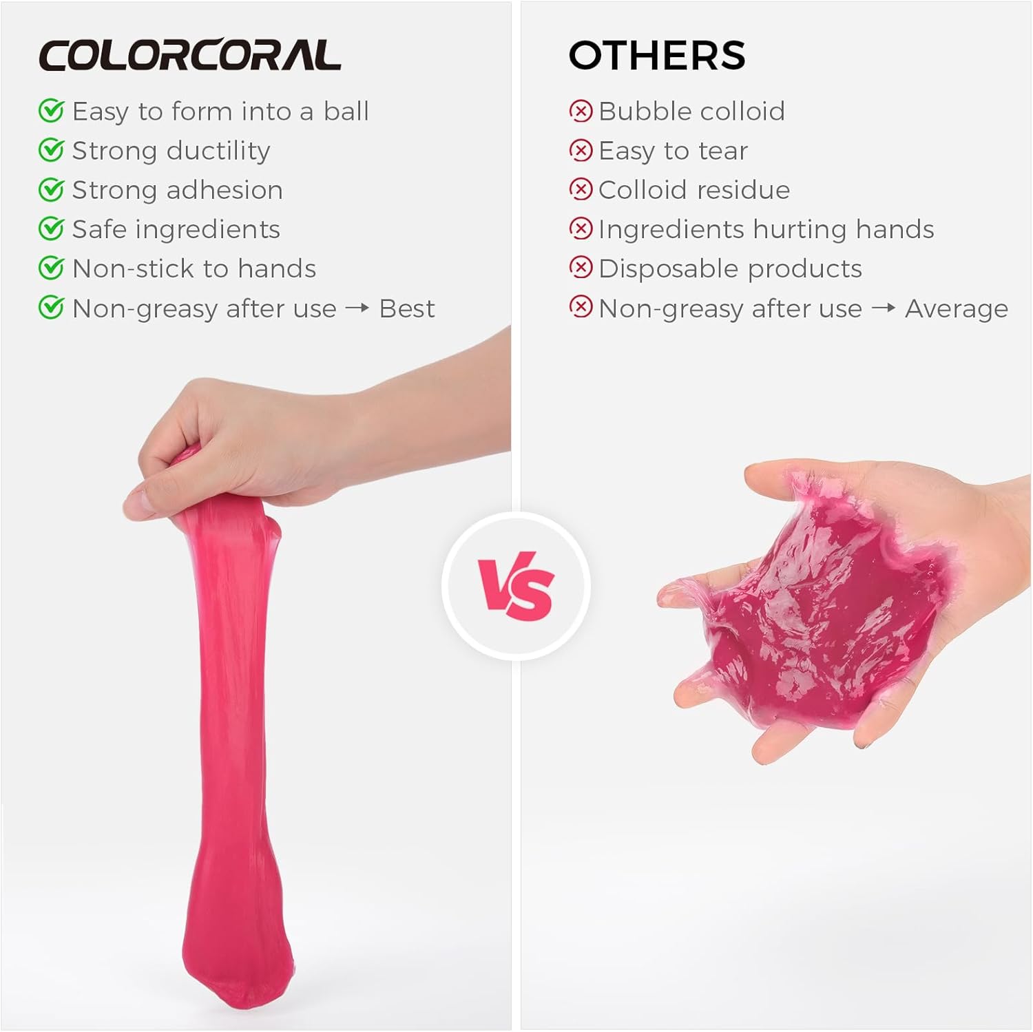 COLORCORAL Cleaning Gel for Car Universal Gel Cleaner Auto Detailing Car Vent Keyboard Cleaning