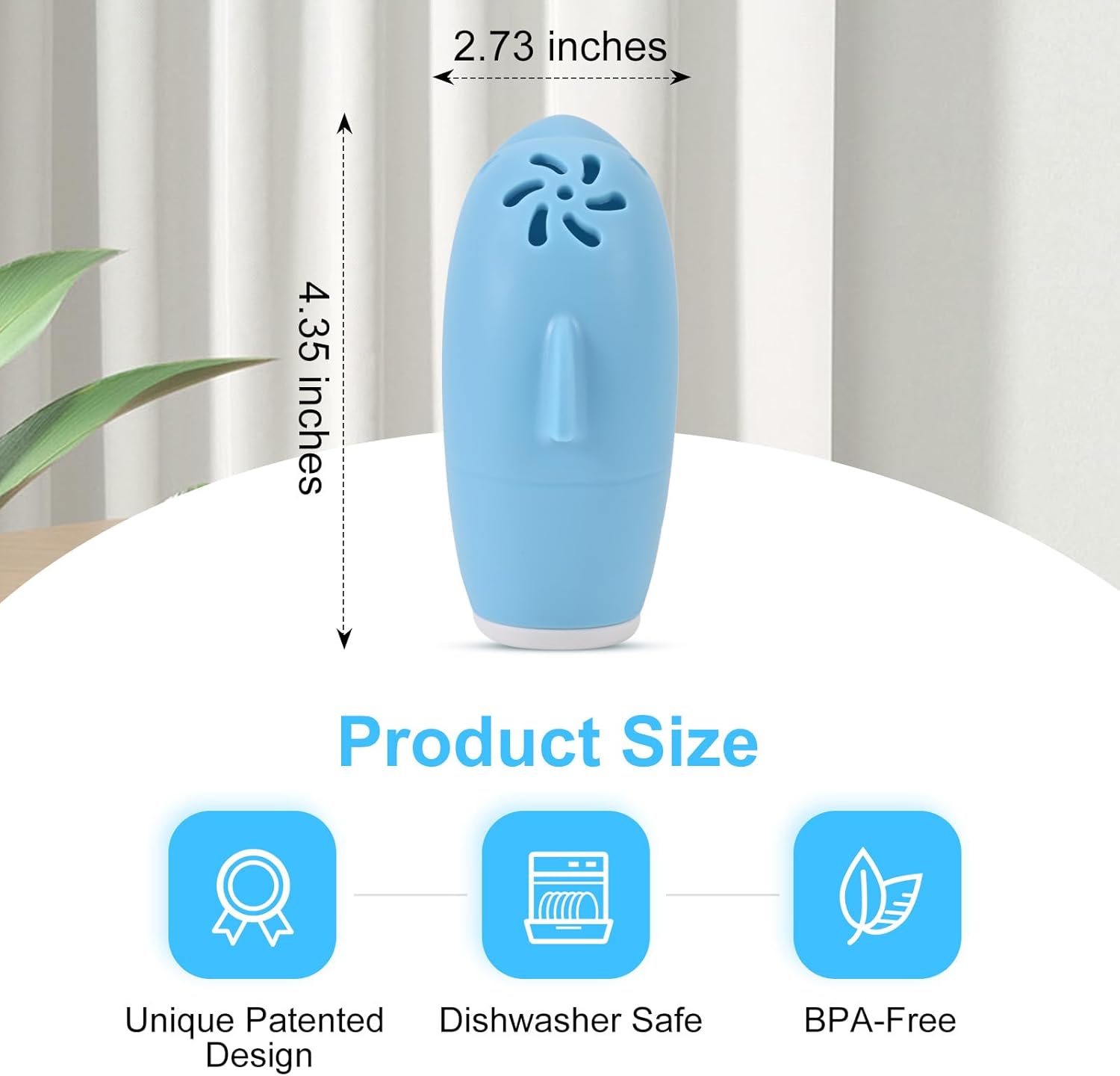 Asltw Dolphin Refrigerator Deodorizer, Refrigerator Odor Eliminator, Fridge Air Freshener