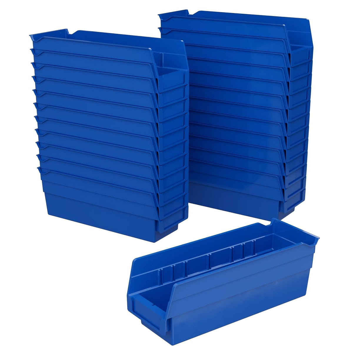 Akro-Mils 30120 Plastic Shelf Bins, Heavy Duty Storage Bins for Garage, Closet, and Drawer