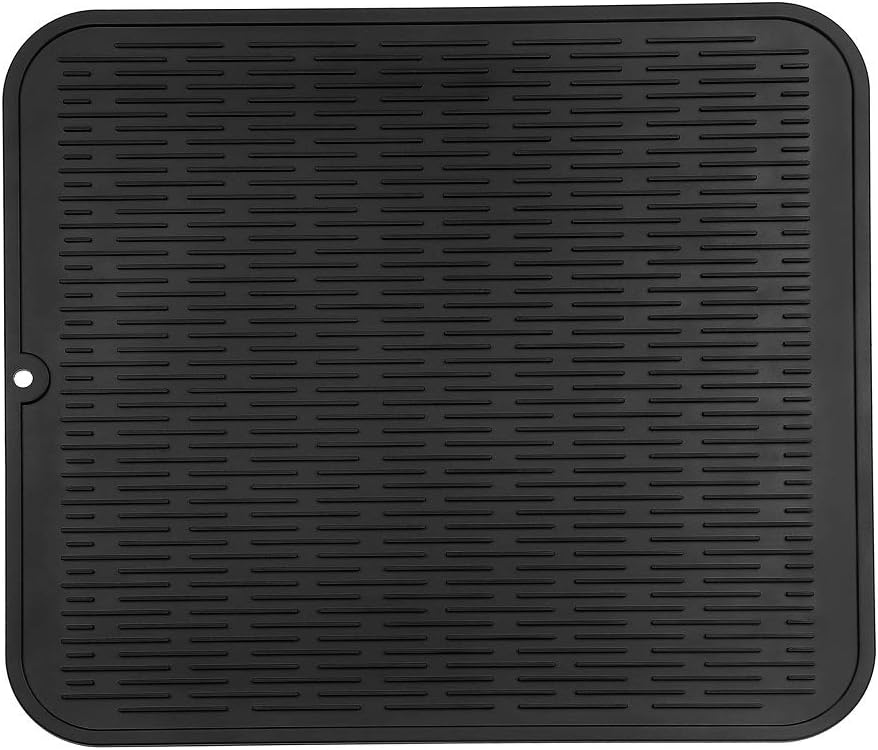 Silicone Dish Drying Mat for Multiple Usage,Easy clean,Eco-friendly,Heat-resistant Silicone Mat for