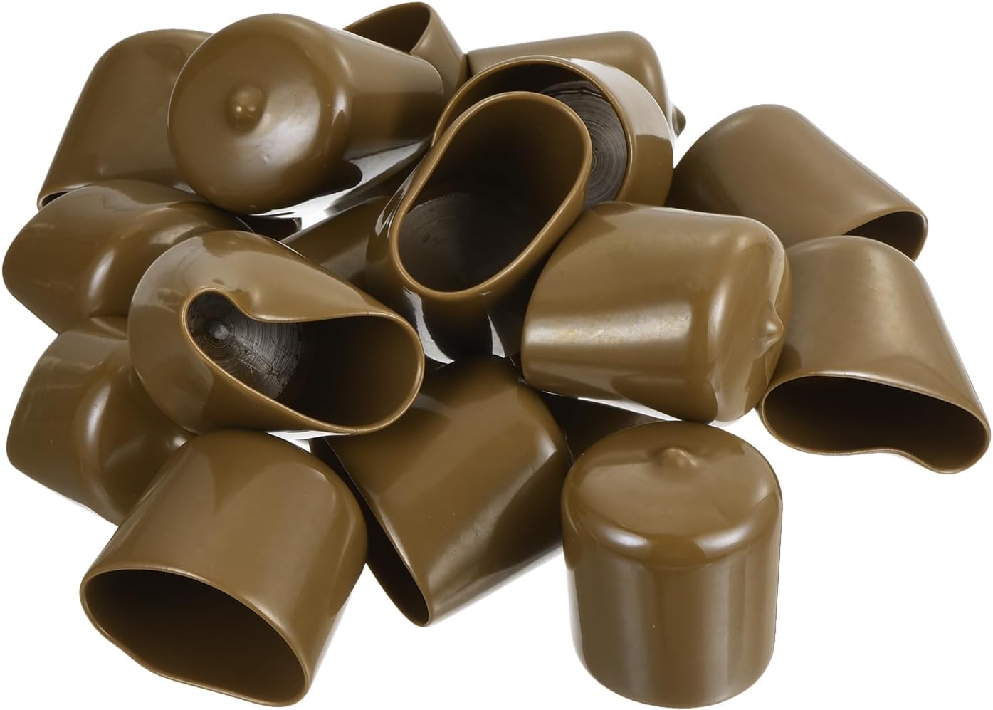 uxcell 20pcs Rubber End Caps 33mm(1 5/16") ID Vinyl PVC Round Tube Bolt Cap Cover Screw Thread