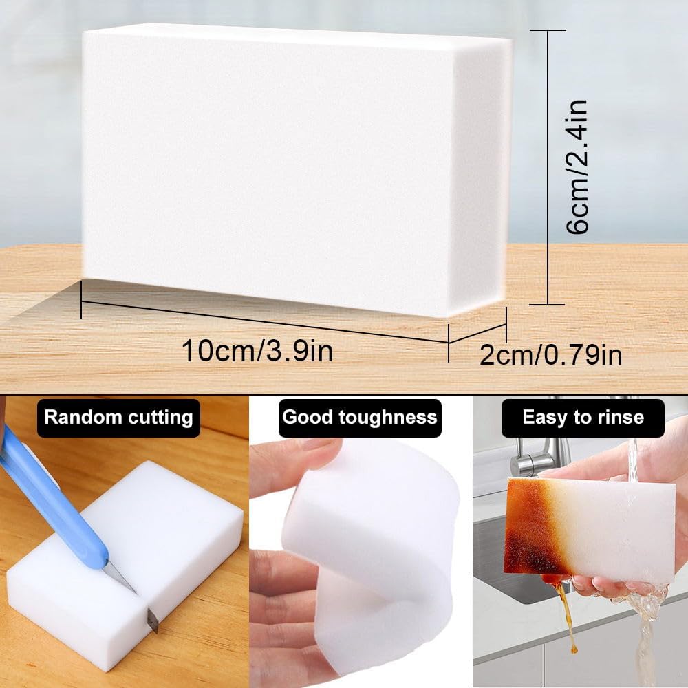 (50 Pack) Extra Large Eraser Sponge - Extra Thick, Long Lasting, Melamine Sponges in Bulk Boat