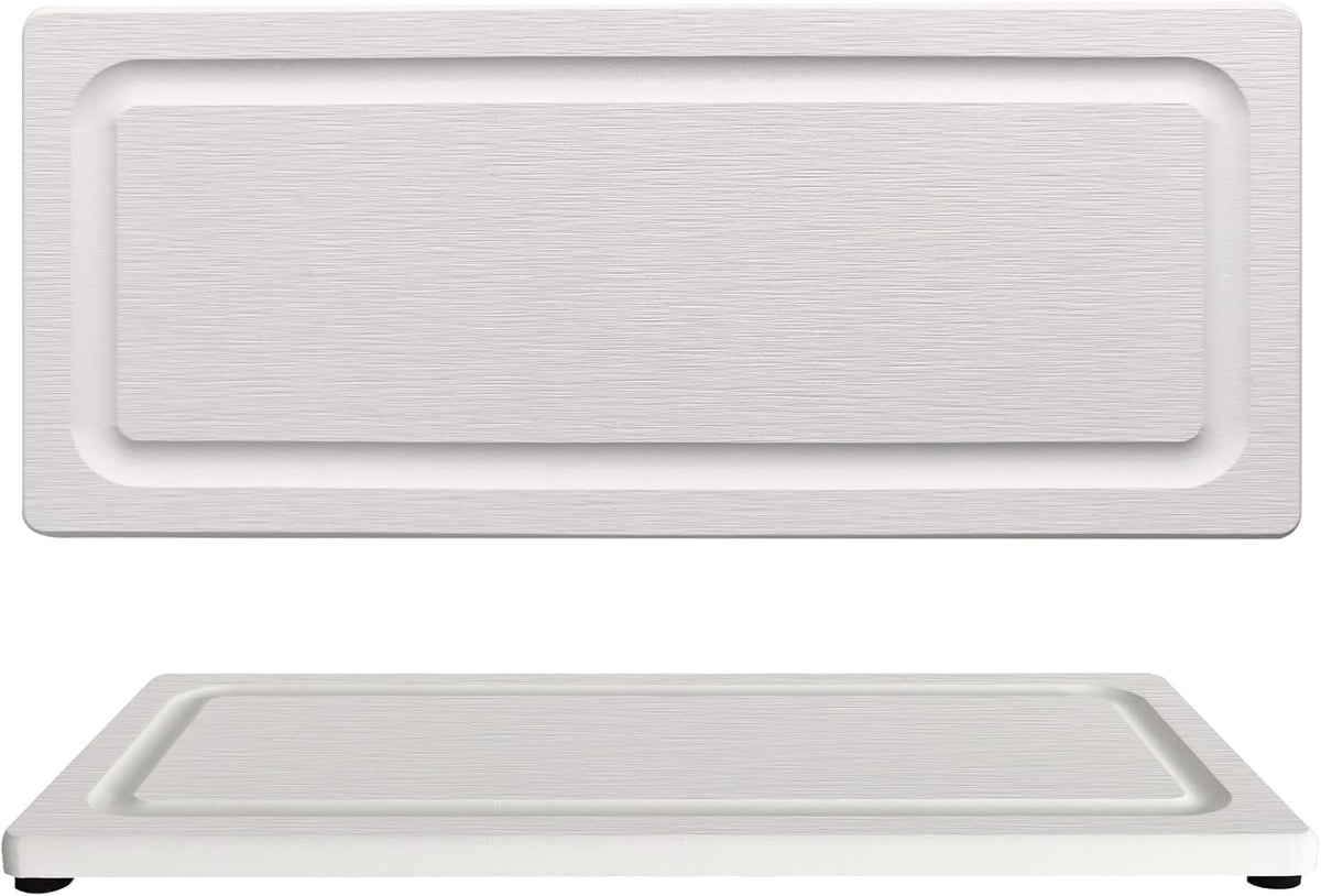 2 PCS Fast-Drying Stone Trays for Bathroom Sink & Kitchen Counter, Water Absorbing Diatomite Sink