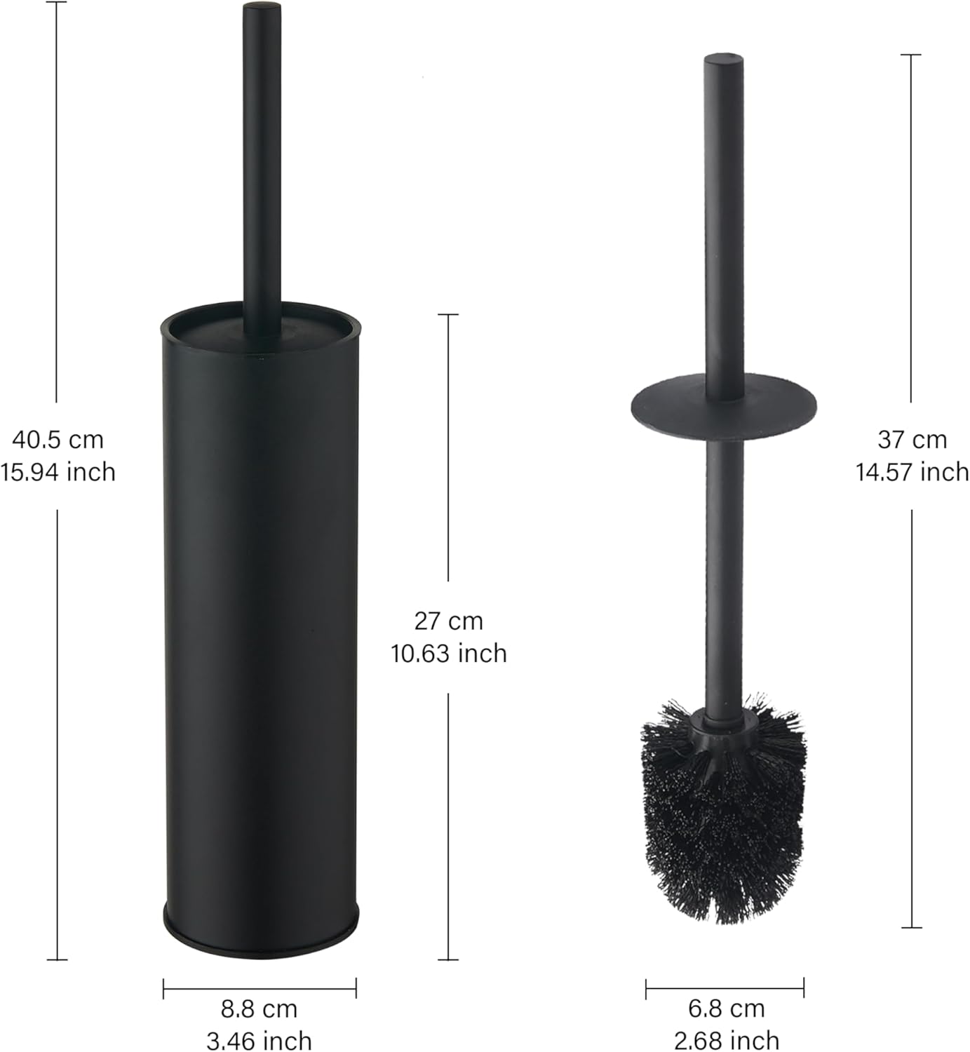 Toilet Brush and Holder Set Premium Material Toilet Bowl Cleaner Free Standing Toilet Bowl Brush
