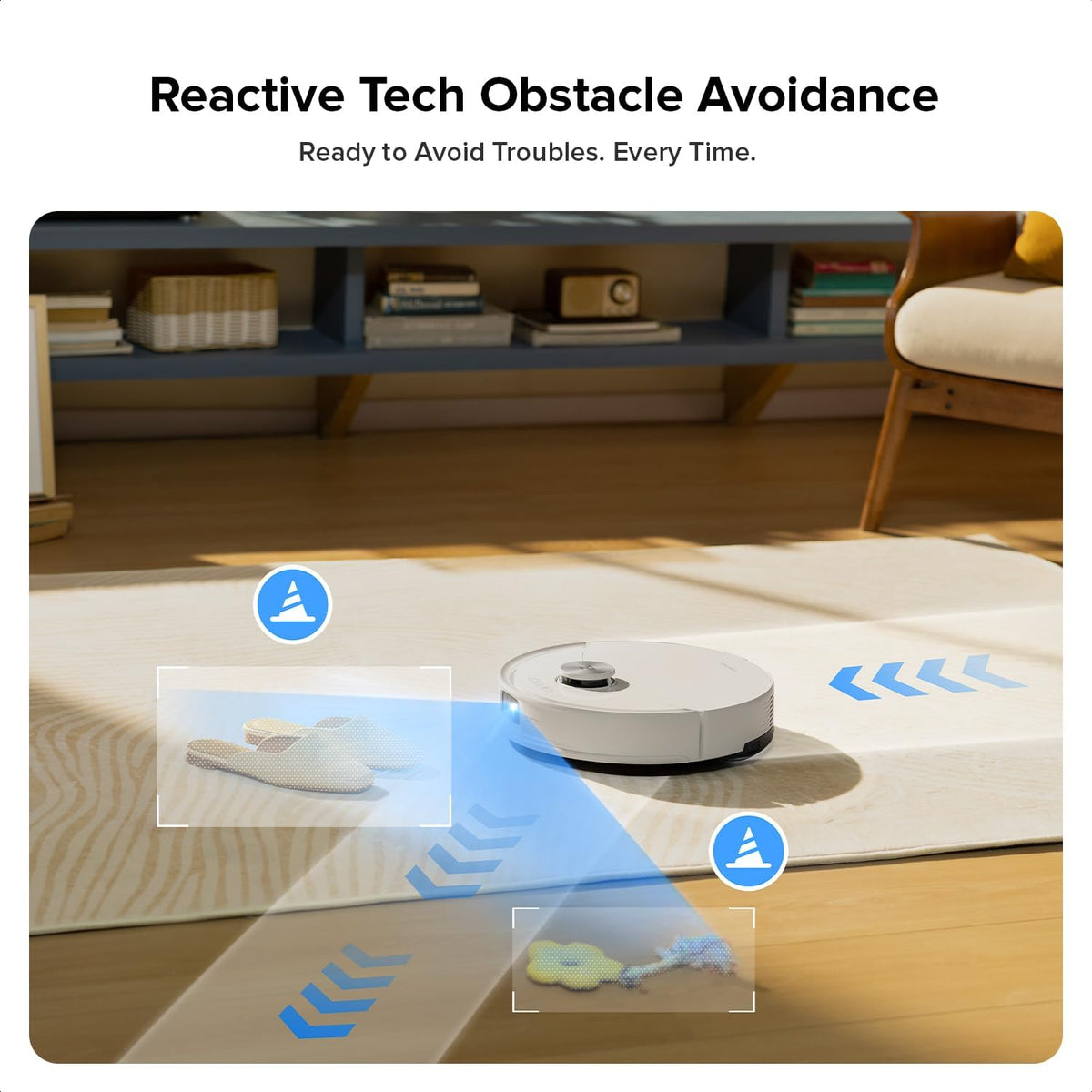 roborock Q10 S5 Robot Vacuum and Mop Cleaner, 10000Pa HyperForce Suction, Dual Anti-Tangle System