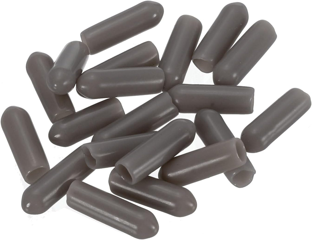 uxcell 20pcs Rubber End Caps 4mm(0.2") ID Vinyl PVC Round Tube Bolt Cap Cover Screw Thread