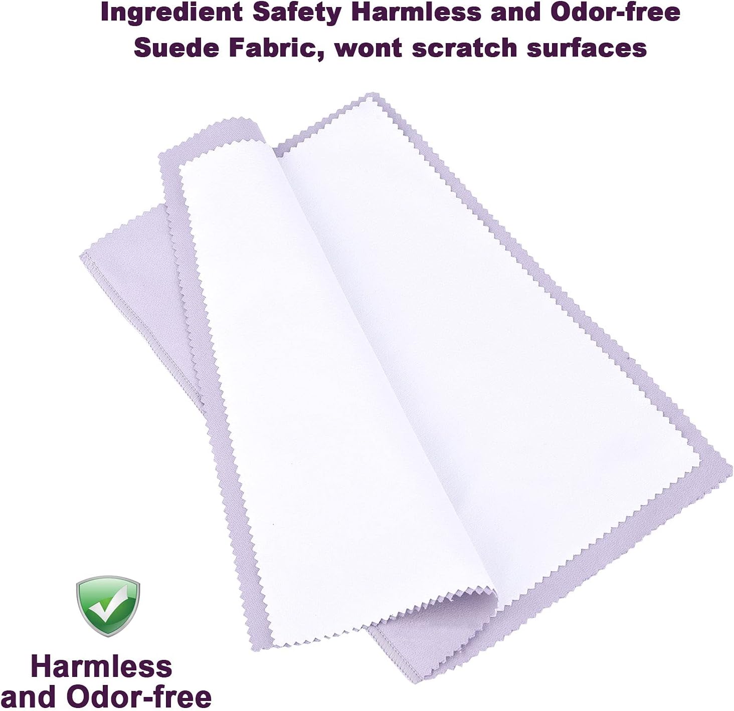 SEVENWELL Silver Polishing Cloth, Jewelry Cleaner Cloth for Sterling Silver Jewelry, Gold