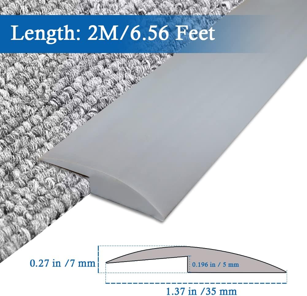 Floor Transition Strip Self Adhesive Carpet & Flooring Transitions Edging Trim Strip PVC Threshold