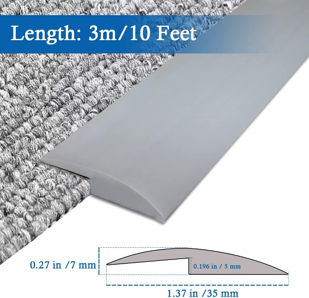 Floor Transition Strip Self Adhesive Carpet & Flooring Transitions Edging Trim Strip PVC Threshold
