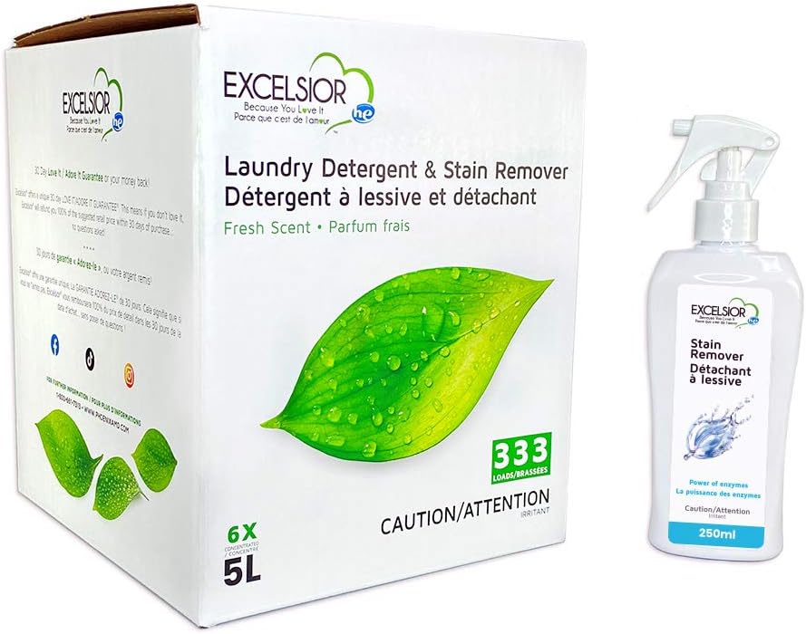 Excelsior (Because You Love It) HE Concentrated Liquid Laundry Detergent with Stain Remover