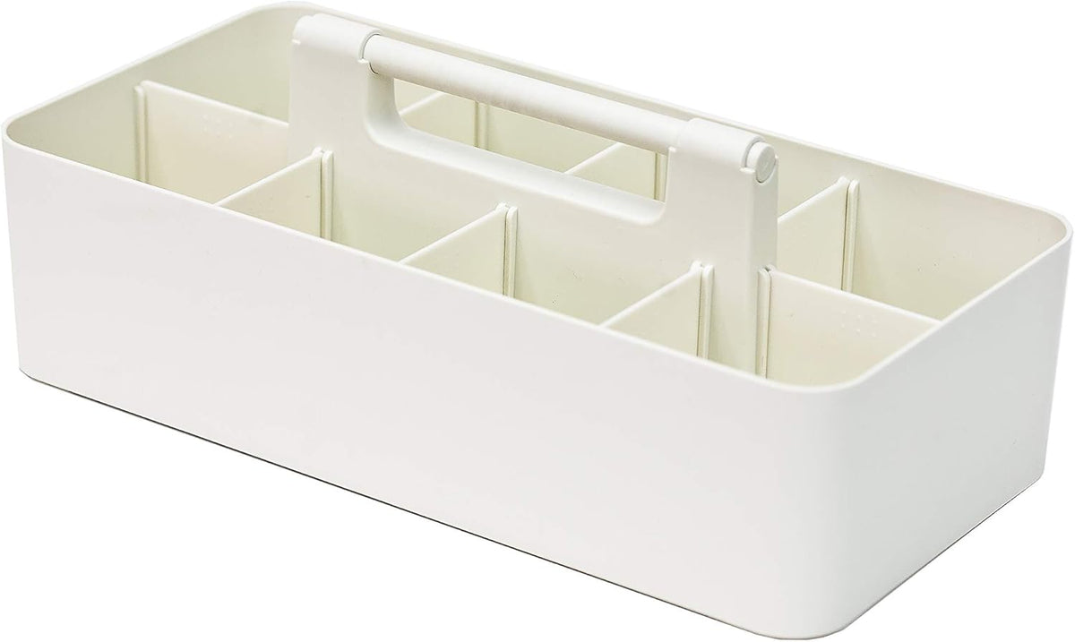 2 PACK - Portable DIY 8 Dividers Durable Plastic Organizer Tote Tool, Supply, Vanity Storage Home