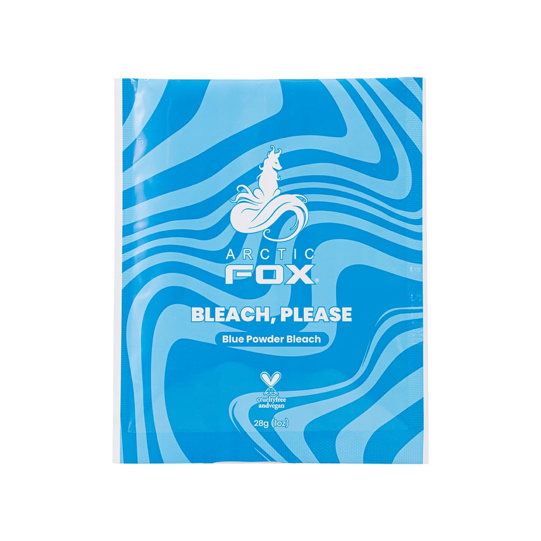 ARCTIC FOX Bleach Please, Blue Powder Bleach Individual Sachet 28g (1oz) for touch ups, highlights