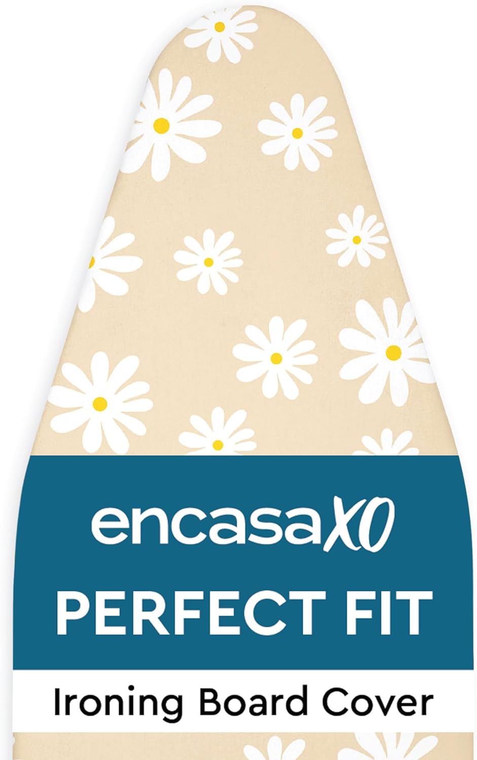 Encasa XO Ironing Board Cover and Pad 57"x22" - Thick 3mm Felt Padding, Drawstring Tightening &