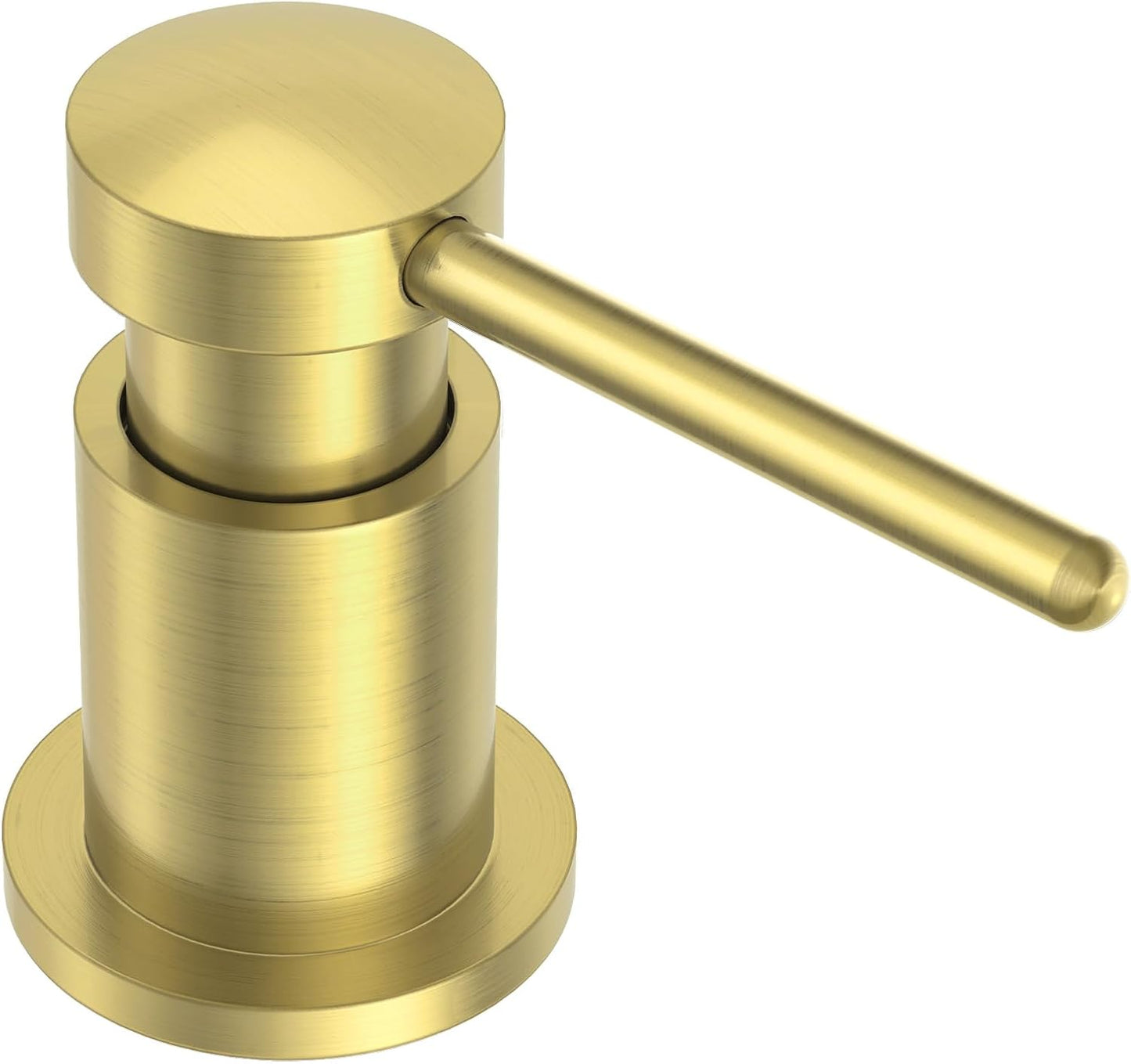 Lava Odoro Gold Soap Dispenser for Kitchen Sink, Modern Brass Built in Countertop Pump Dispenser