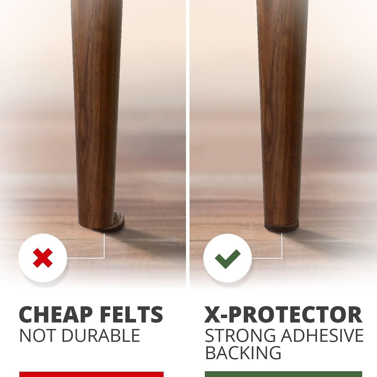 X-PROTECTOR 357 pcs Premium Huge Pack Felt Furniture Pads! Quantity of Furniture Sliders with Many