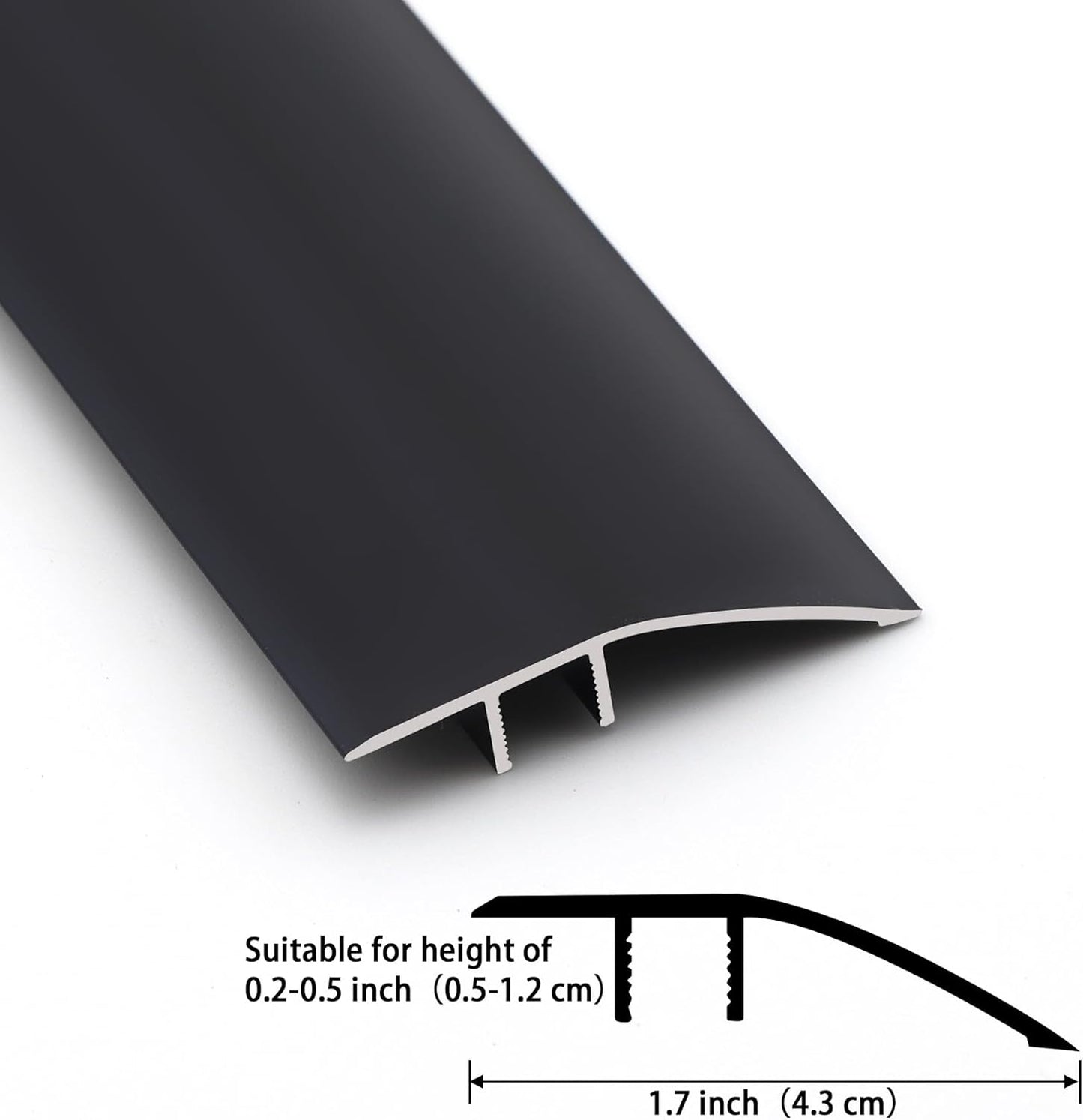 Gaahing Aluminum Floor Transition Threshold Strip, Bridge The Height Gap Between 0.2 to 0.5 inches