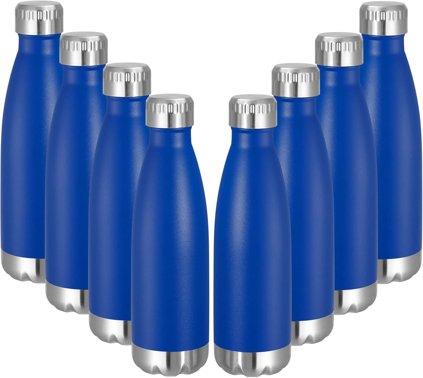 VEGOND 17oz Stainless Steel Water Bottles Bulk, Reusable Metal Sports Water Bottle Keeps Drink Hot