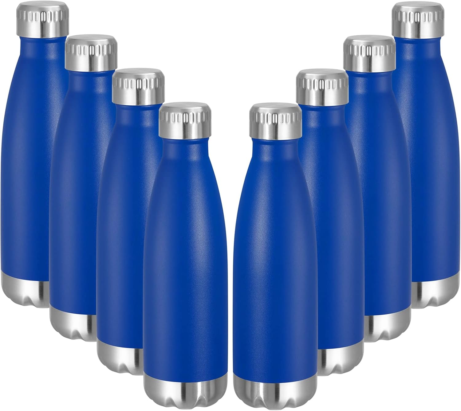 VEGOND 17oz Stainless Steel Water Bottles Bulk, Reusable Metal Sports Water Bottle Keeps Drink Hot